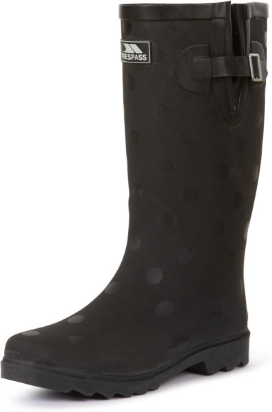 Trespass Damen Gummistiefel Elena - Female Welly Black Polka Dot