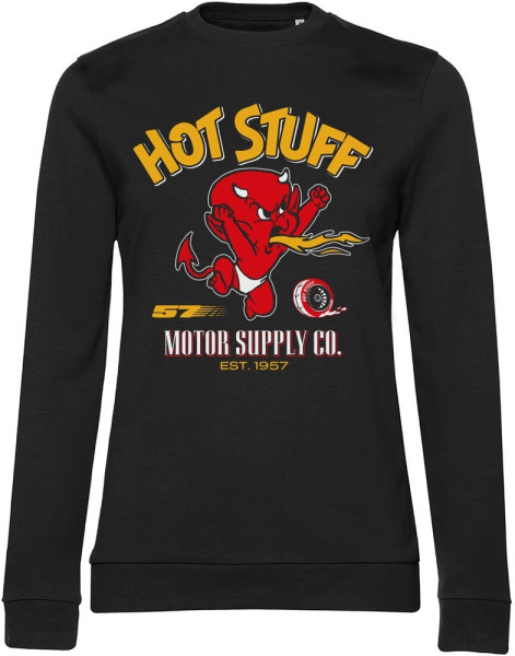 Hot Stuff - Motor Supply Co Girly Damen Sweatshirt Black