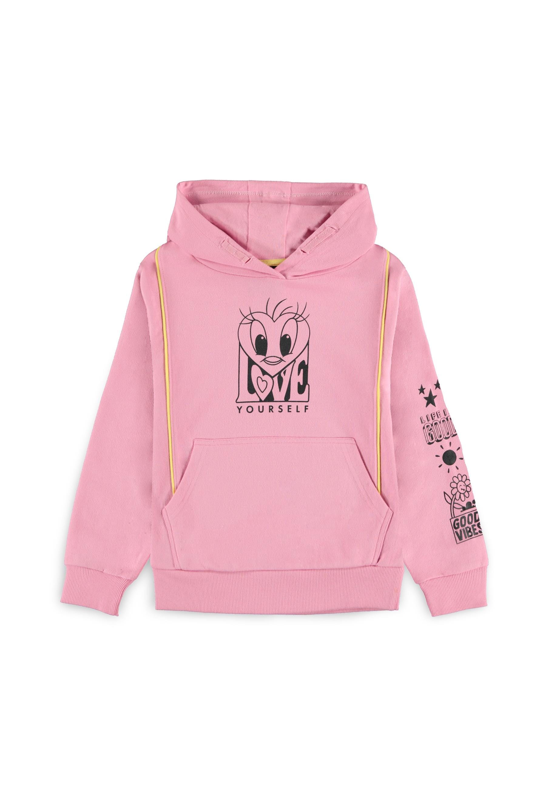 Looney Tunes (Kids) - Girls Hoodie (Kangaroo Pocket) Pink - Herren / Unisex
