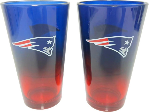 New England Patriots Pint Glass Set 3023445-16 oz./475 ml