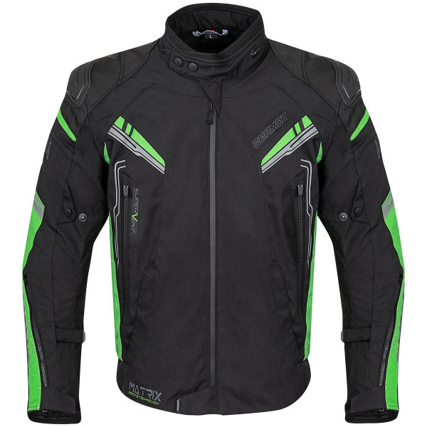 Germot Jacke Textiljacke Matrix Black/Green
