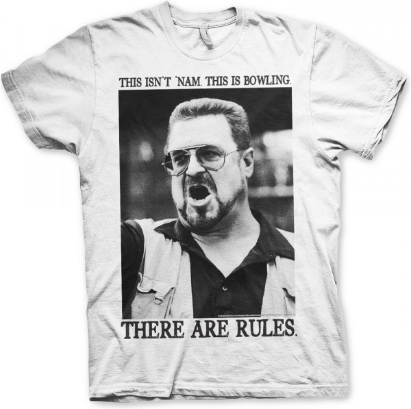 The Big Lebowski There Are Rules T-Shirt White