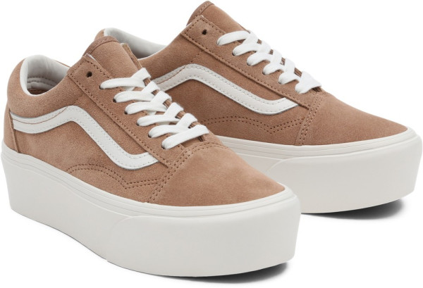 Vans Unisex Lifestyle Classic FTW Sneaker Ua Old Skool Stackform (Soft Suede) Burro/True White