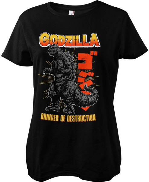 Godzilla - Bringer Of Destruction Girly Tee Damen T-Shirt Black