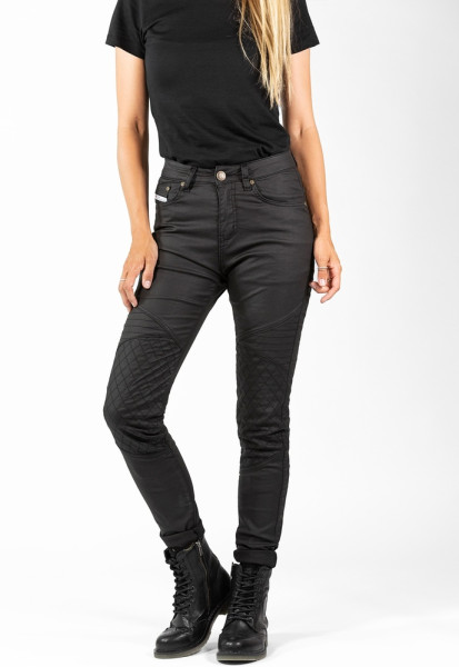 John Doe Motorrad Jeggings Betty Biker Black-XTM