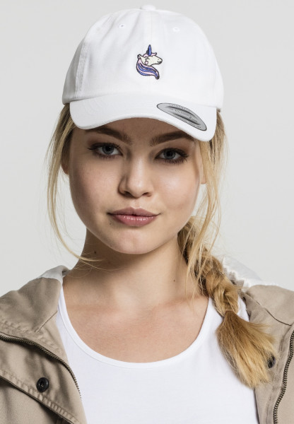 Mister Tee Women Cap Ladies Unicorn Dad Cap White