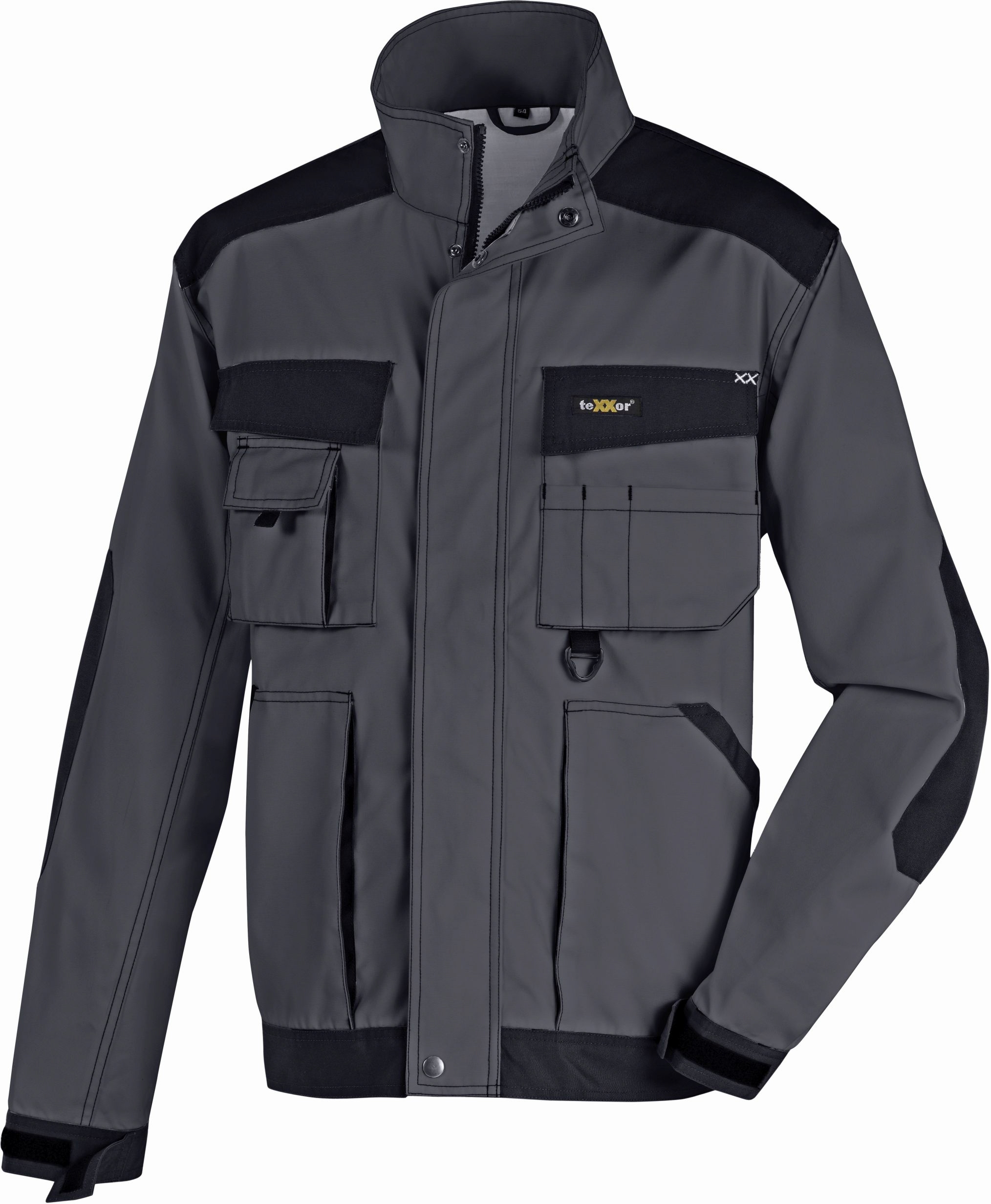 teXXor Canvas-Bundjacke Antigua Grau/Schwarz - Herren / Unisex