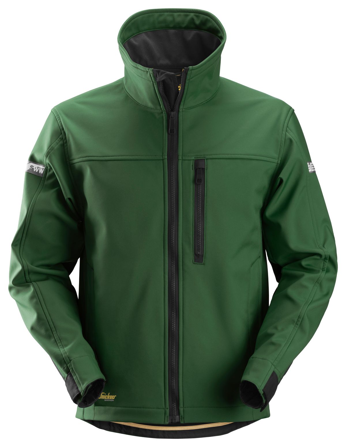 Snickers AllroundWork Softshell Arbeitsjacke Waldgrün-Schwarz - Herren / Unisex