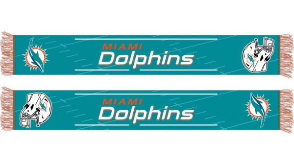 Miami Dolphins HD Knitted Jaquard Scarf