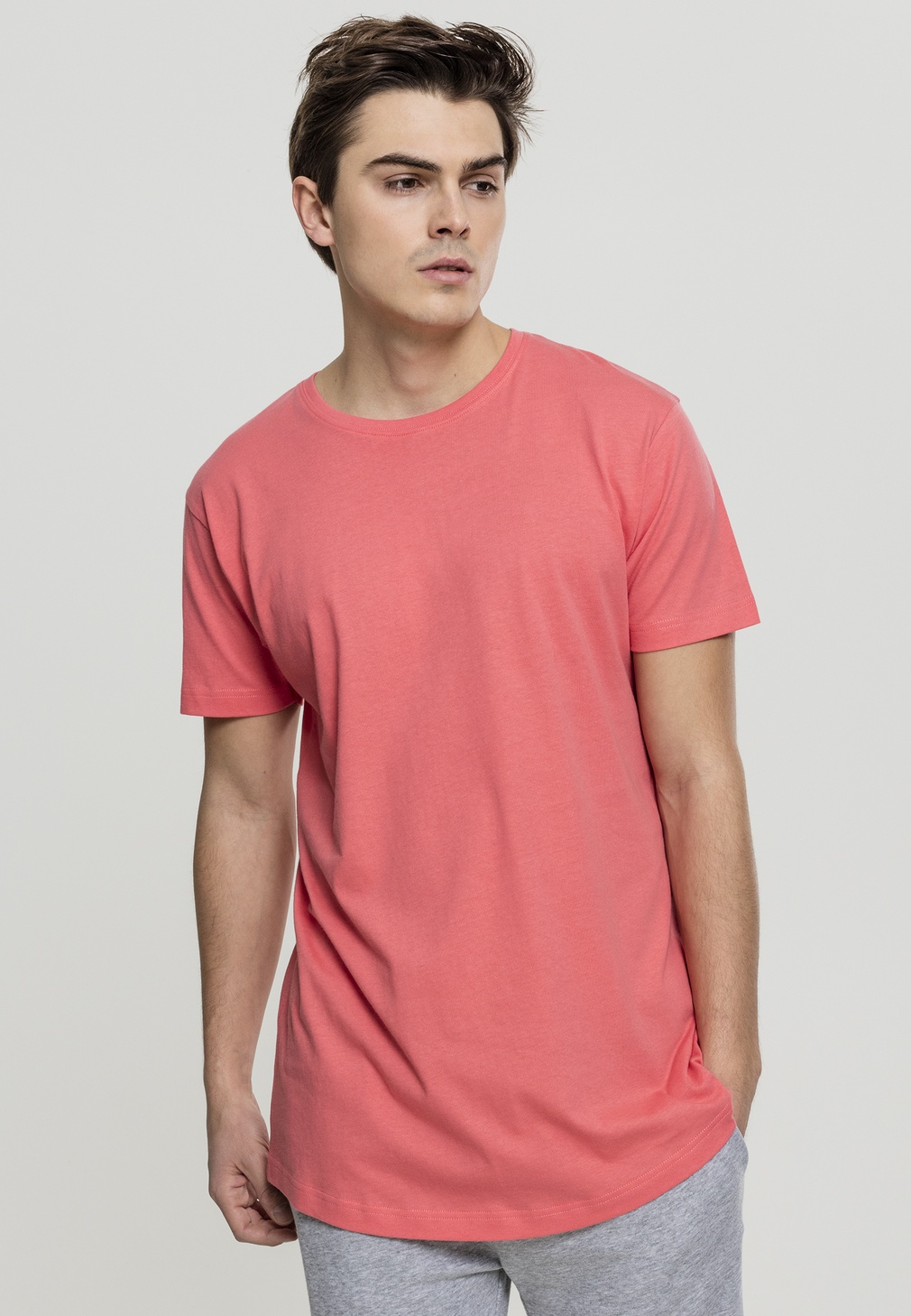 Urban Classics T-Shirt Shaped Long Tee Coral - Herren / Unisex