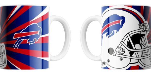 Buffalo Bills Jumbo-Tasse „Helmet“ 450ml American Football NFL Blau-450ml