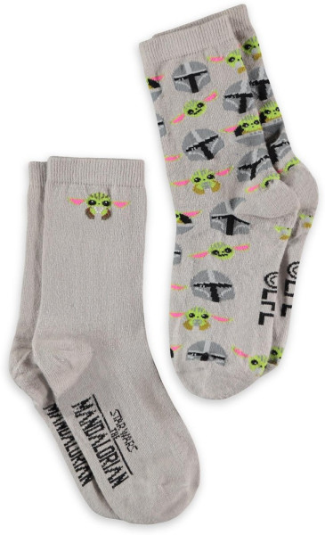 The Mandalorian - Crew Kids Socks (2Pack) Black