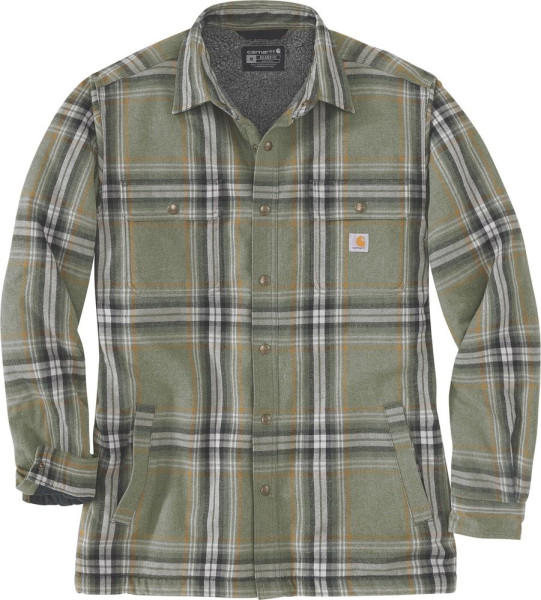 Carhartt Jacke Flannel Sherpa Lined Shirt Jac Basil