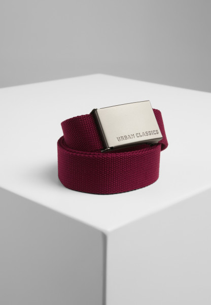 Urban Classics Belt Canvas Belts Burgundy