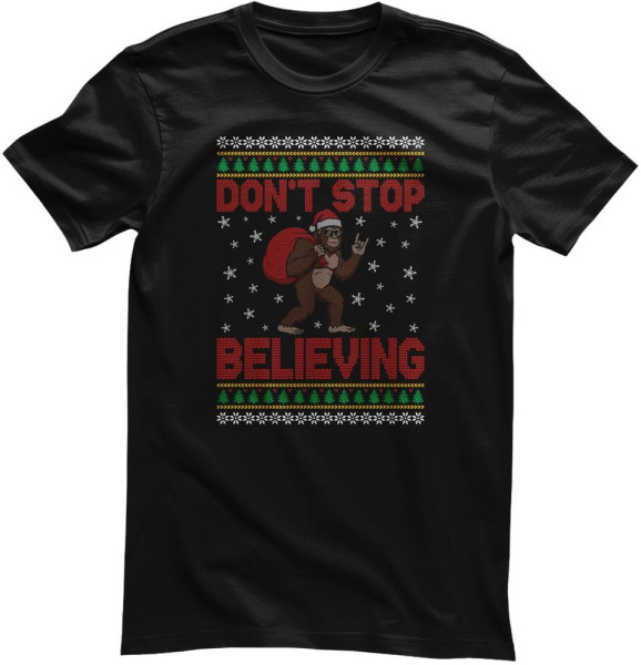 Hybris T-Shirt Christmas Bigfoot Pattern Tee SH-1-16165