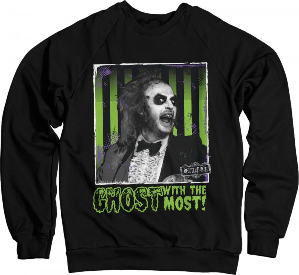 Beetlejuice Ghost With The Most Sweatshirt Black