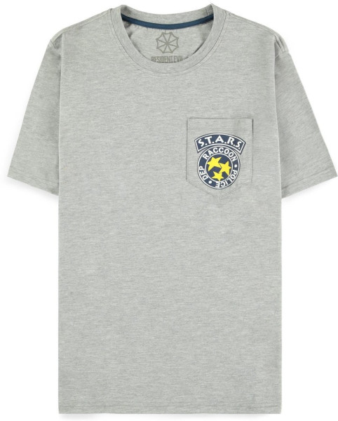 Resident Evil - S.T.A.R.S Pocket Short Sleeved T-shirt Grey
