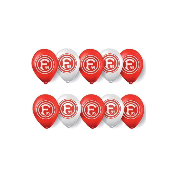 Fortuna Düsseldorf Luftballons (10er Pack) Fußball Rot/Weiß