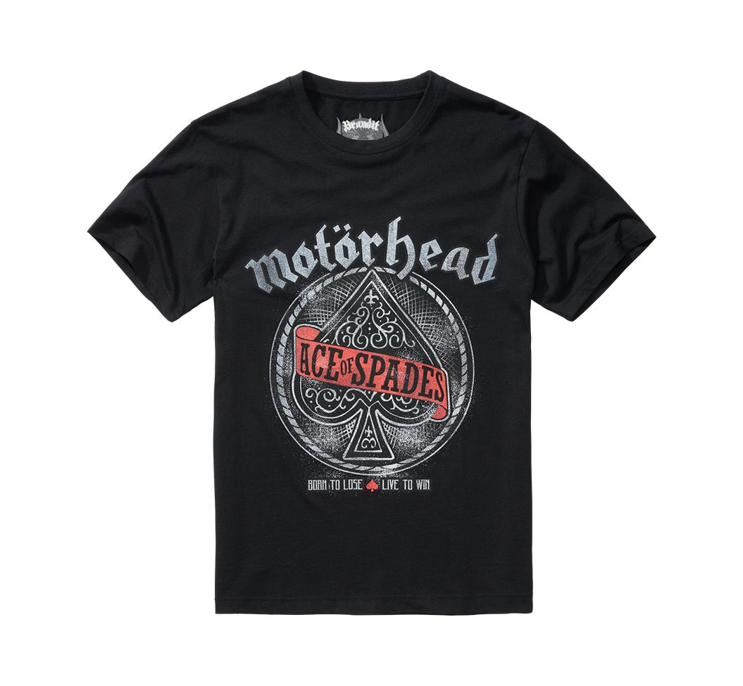 Brandit Motörhead T-Shirt Ace of Spade Schwarz - Herren / Unisex