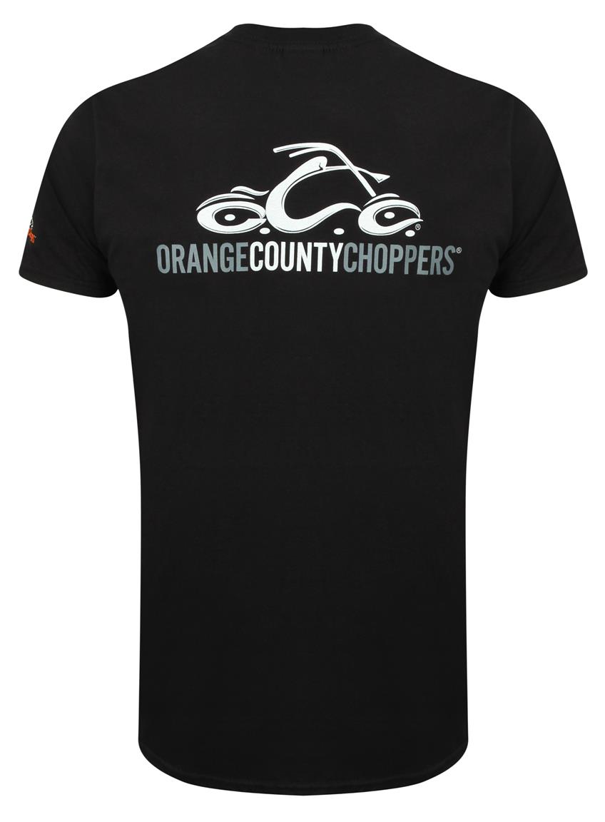 OCC Orange County Choppers T Shirt OG Logo Black T Shirts Freizeit Moto Herrenbekleidung