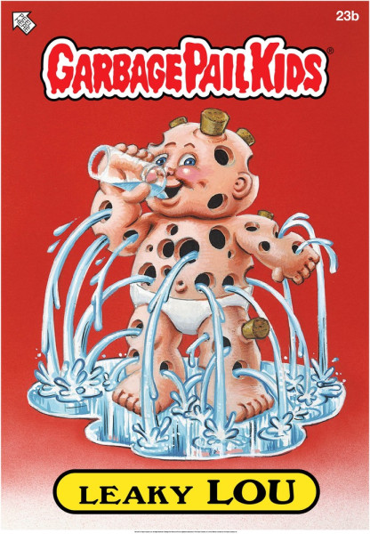Garbage Pail Kids Leaky Lou Poster 50x70 cm Multicolor