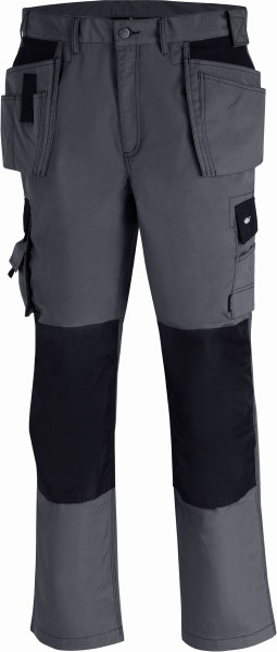 teXXor Canvas-Bundhose Panama Grau/Schwarz