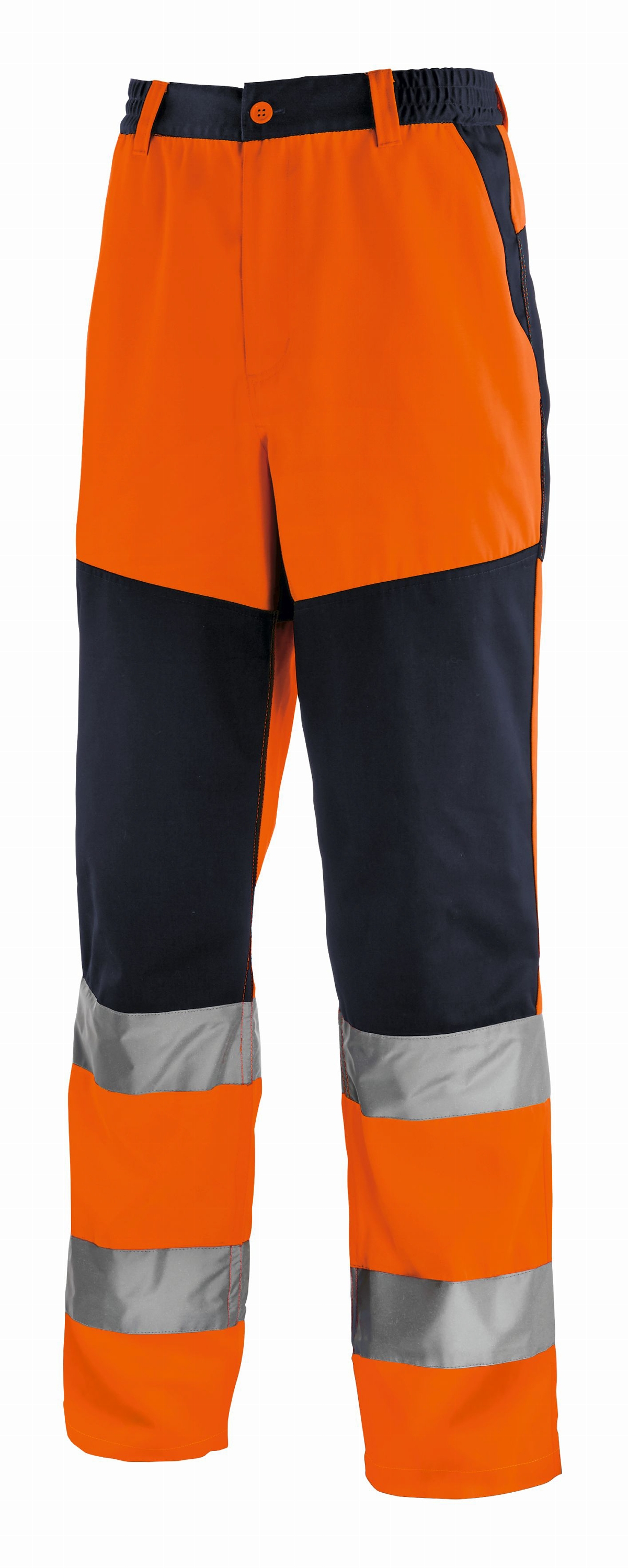 teXXor Warnschutz-Bundhose Rochester Leuchtorange/Blau - Herren / Unisex