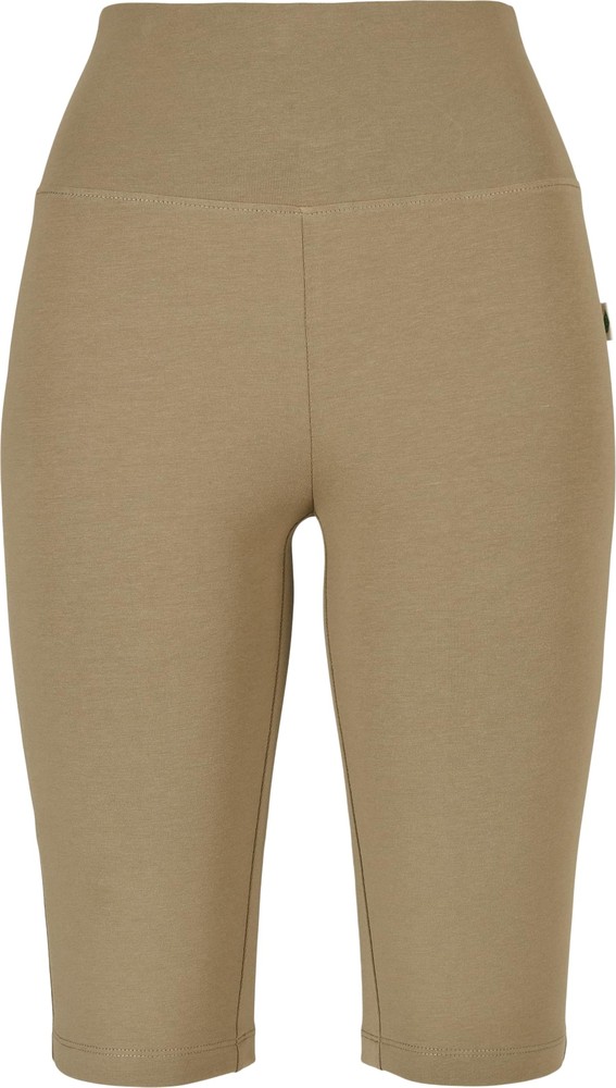 Urban Classics Damen Ladies Organic Stretch Jersey Cycle Shorts Khaki - Damen