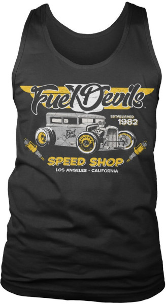 Fuel Devils LA Speed Shop Tank Top Black