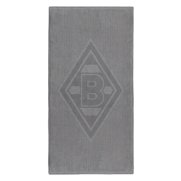 Borussia Mönchengladbach Badetuch grey Fussball Grau-70x180cm, 500gsm