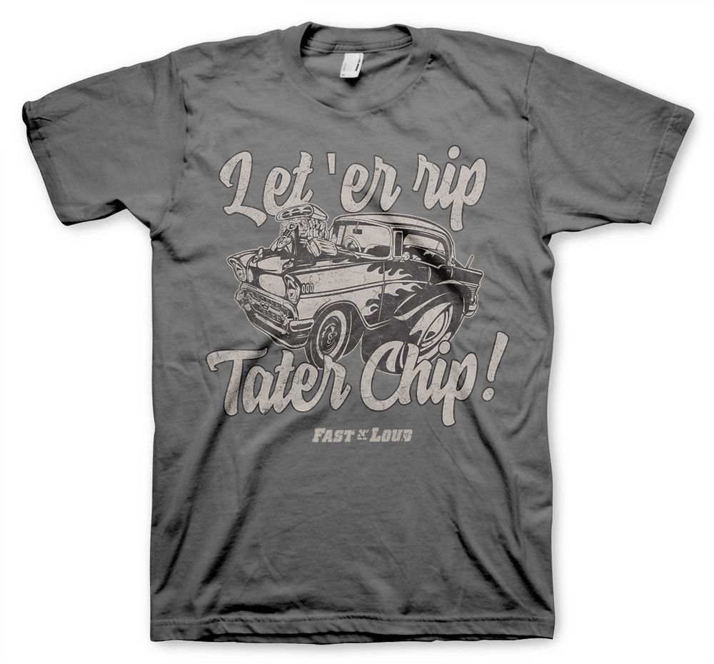 Fast N' Loud Let 'er Rip Tater Chip T-Shirt DC-1-FL005-H82-9 - Herren / Unisex