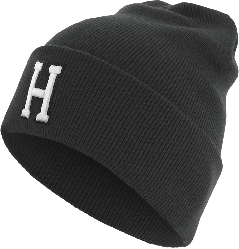 MSTRDS Beanie Letter Cuff Knit Beanie Schwarz - Herren / Unisex