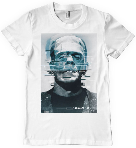 Universal Monsters Frankenstein Bad Signal T-Shirt White