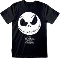 Nightmare Before Christmas - Jack Face T-Shirt Black Nightmare Before Christmas - Jack Face T-Shirt Black