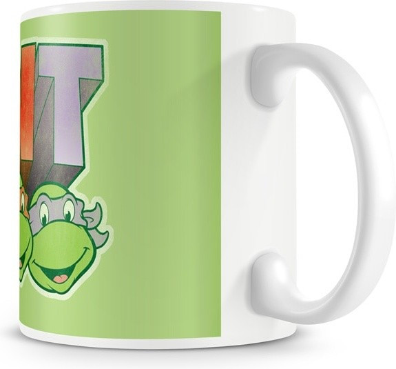 Teenage Mutant Ninja Turtles TMNT Distressed Faces Coffee Mug Kaffeebecher White