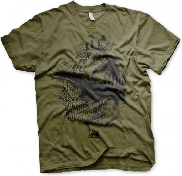 Full Metal Jacket Sayings T-Shirt Olive