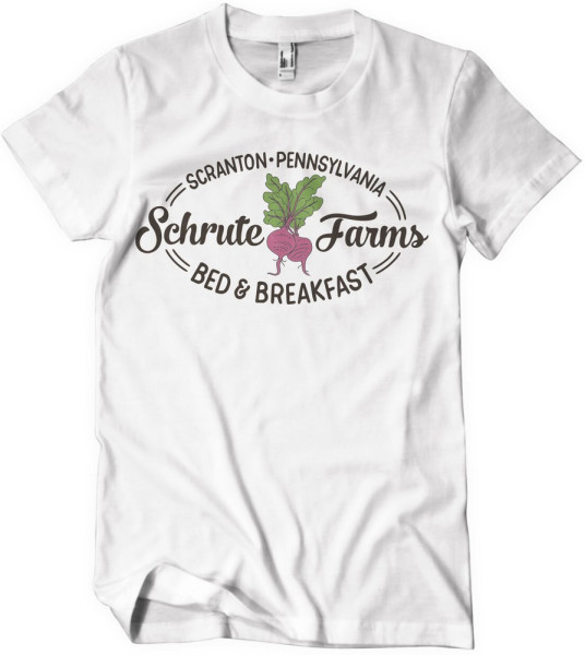 The Office Schrute Farms Bed & Breakfast T-Shirt White