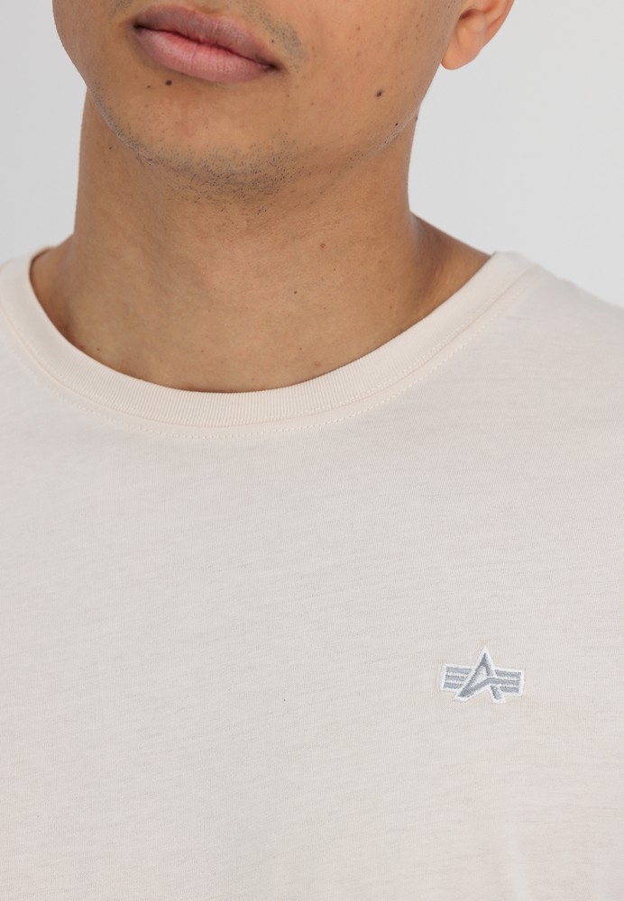 Alpha Industries Unisex EMB T-Shirt Jet | Tops White Stream / Lifestyle Men T-Shirts | 