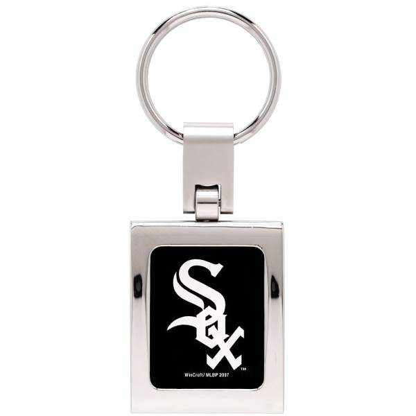 Chicago White Sox Schlüsselanhänger gewölbt Baseball MLB Weiß