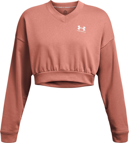 Under Armour Damen Longsleeve Ua Rival Terry Os Crop Crw