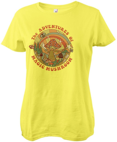 Steven Rhodes Damen The Adventures Of Magic Mushroom Girly Tee