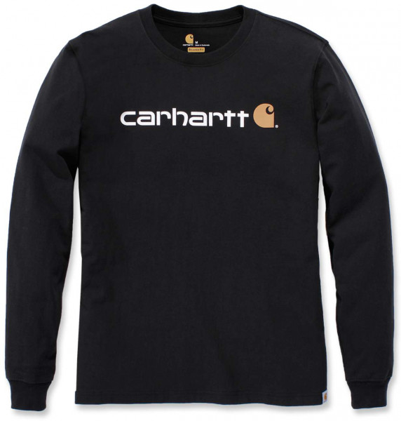 Carhartt Herren T-Shirt Core Logo T-Shirt L/S Black