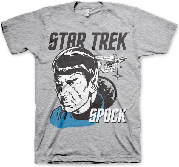 Star Trek & Spock T-Shirt Heather-Grey