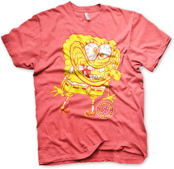 Spongebob Squarepants Weird T-Shirt Red-Heather