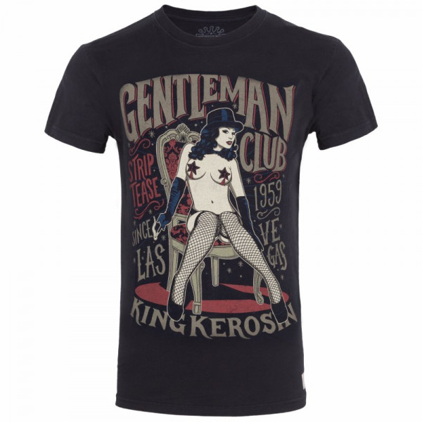 King Kerosin T-Shirt Gentleman Club Black