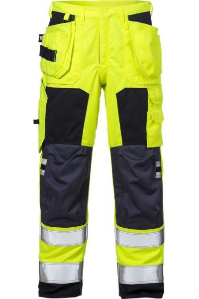 Fristads Flamestat High Vis Handwerkerhose Damen Kl. 2 2775 ATHS Warnschutz-Gelb/Marine