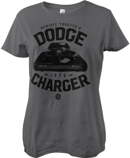 The Fast and the Furious Toretto'S US Car Charger Girly Tee Damen T-Shirt Darkgrey