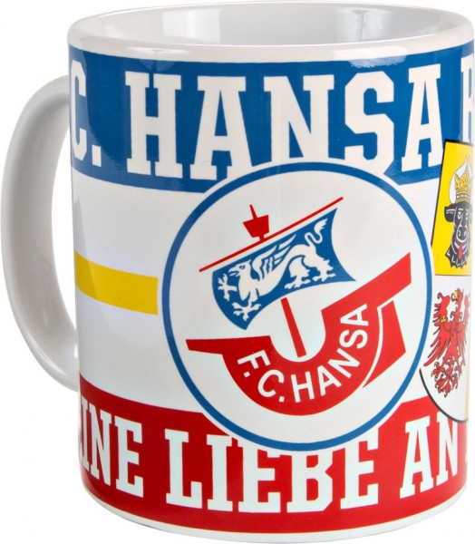 Hansa Rostock Tasse Mecklenburg-Vorpommern Fußball Multicolor-11 Oz