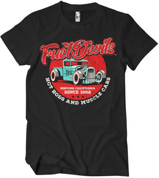 Fuel Devils Serving California T-Shirt Black