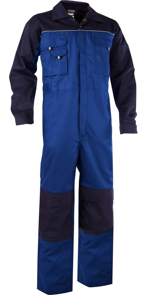 Dassy Zweifarbiger Overall mit Kniepolstertaschen Cannes PESCO61 Kornblau/Dunkelblau - Herren / Unisex